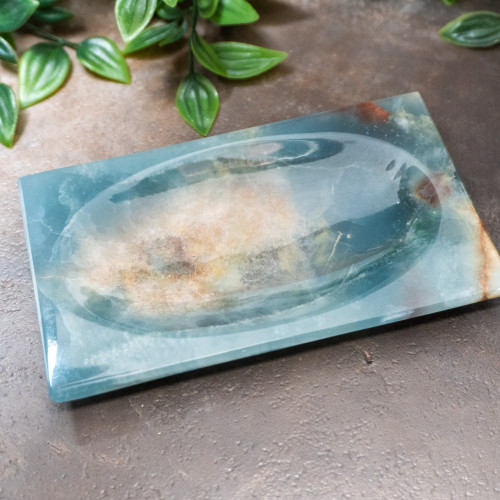 Blue Onyx Plate Bowl #1