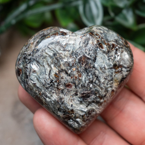 Garnet in Staurolite Heart #1