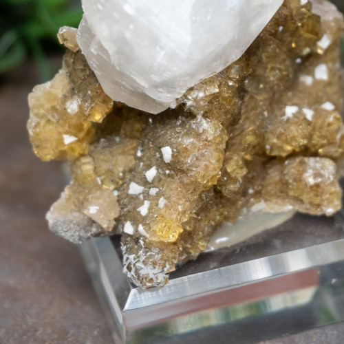 Yellow Fluorite with Pyrite, Calcite, Dolomite & Blue Barite #8