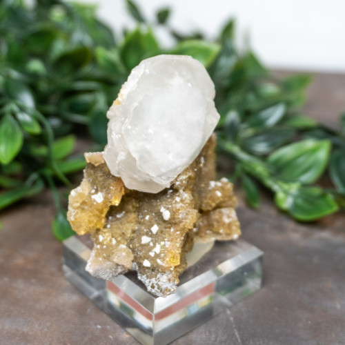 Yellow Fluorite with Pyrite, Calcite, Dolomite & Blue Barite #8