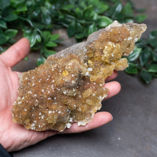 Yellow Fluorite with Pyrite #1