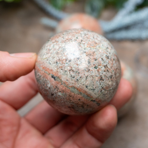 Thulite (Canada) Sphere