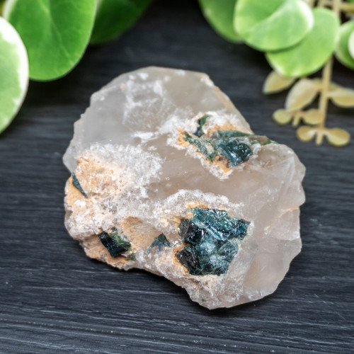 Blue Tourmaline & Green Tourmaline on Smoky Quartz #1