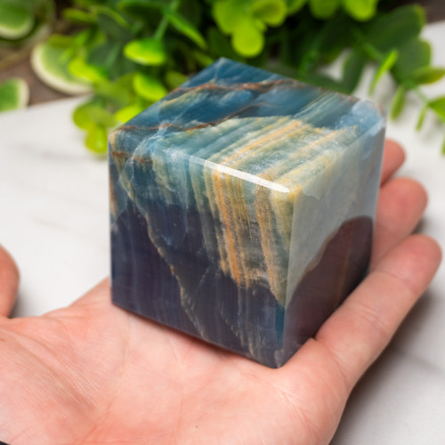 Blue Onyx Cube #1