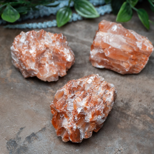 Medium Raw Red Calcite Random