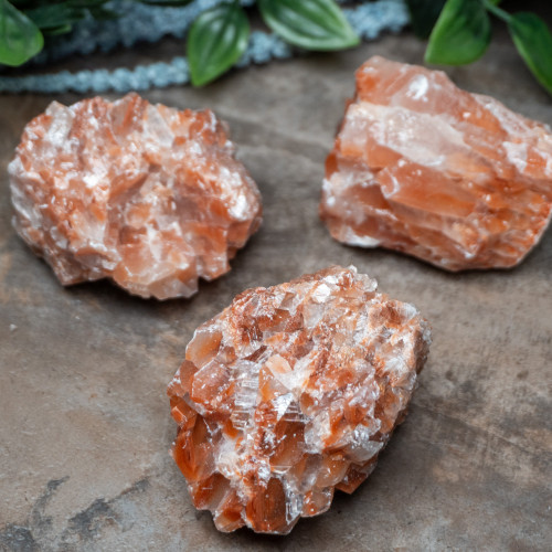 Medium Raw Red Calcite Random