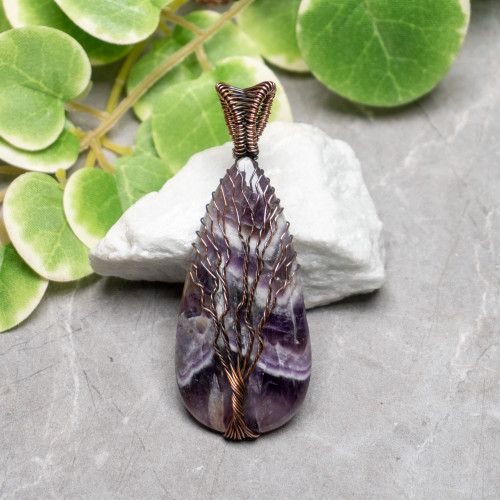 Chevron Amethyst Necklace #2