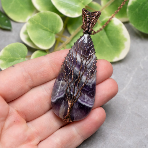 Chevron Amethyst Necklace #2