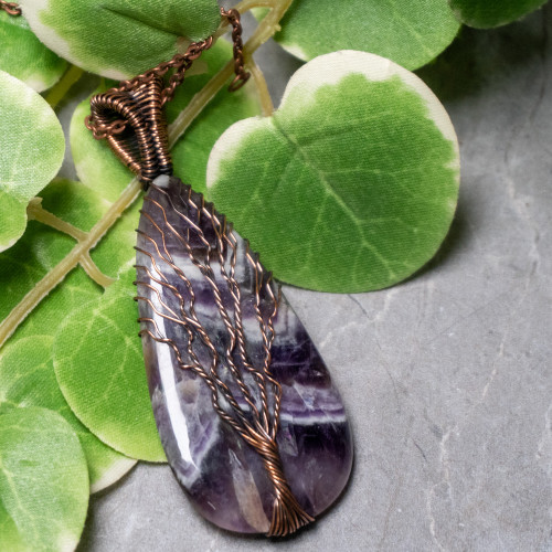 Chevron Amethyst Necklace #2