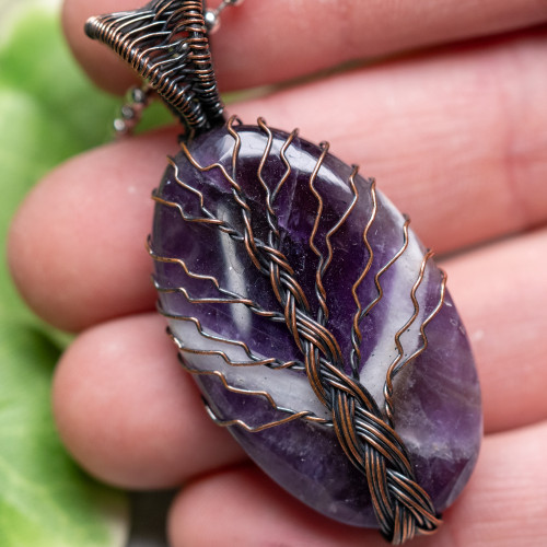 Chevron Amethyst Necklace #1
