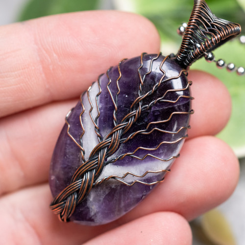 Chevron Amethyst Necklace #1
