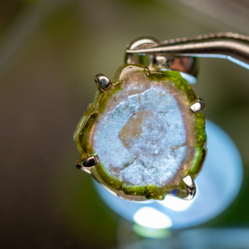 Watermelon Tourmaline Necklace #2