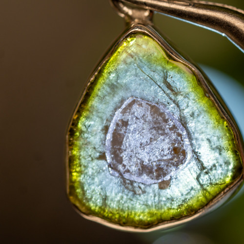 Watermelon Tourmaline Necklace #1