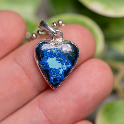 Azurite Heart Necklace #3