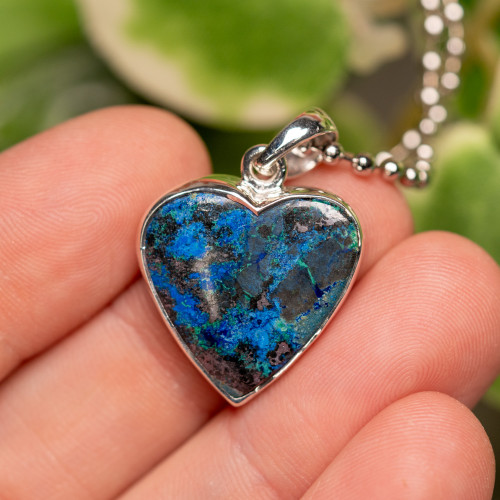 Azurite Heart Necklace #2