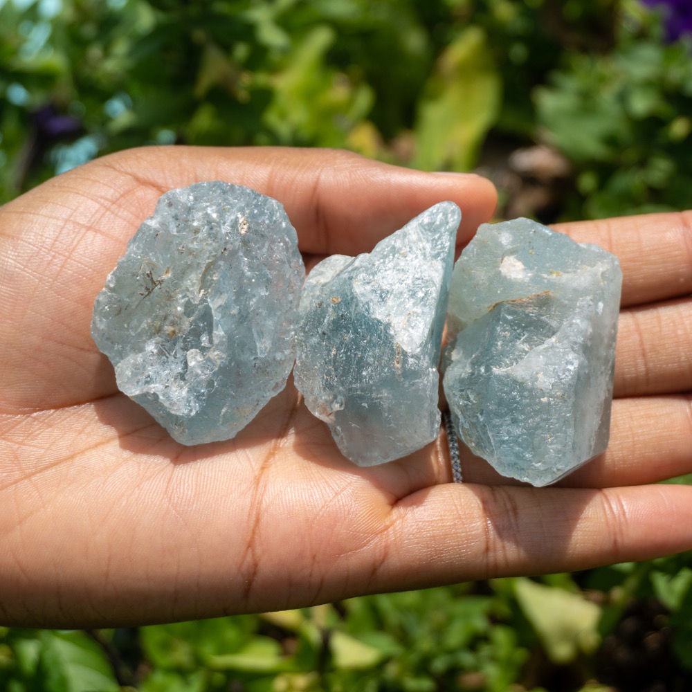 Large Natural Raw Blue Topaz The Crystal Council