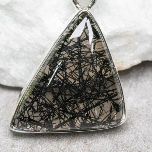 Tourmalinated Quartz Necklace #1