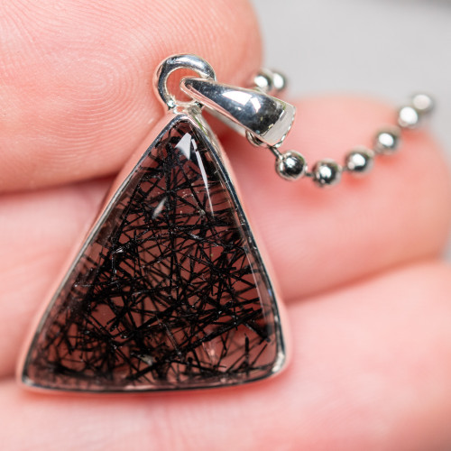 Tourmalinated Quartz Necklace #1