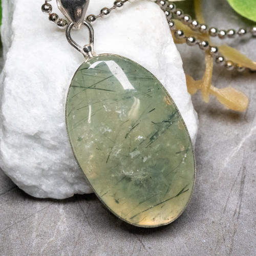 Epidote and Prehnite Necklace #3