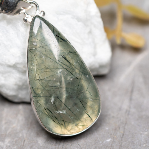 Epidote and Prehnite Necklace #2