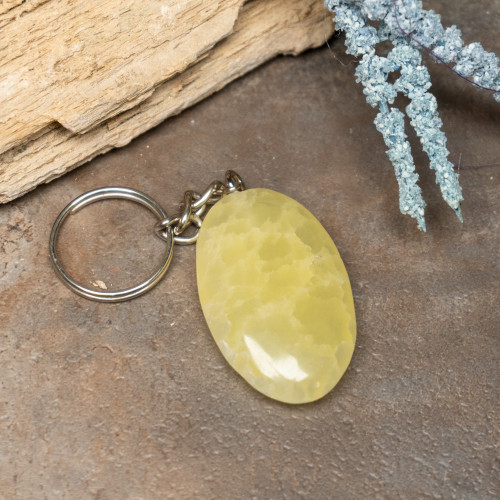 Lemon Calcite Key Chain #32