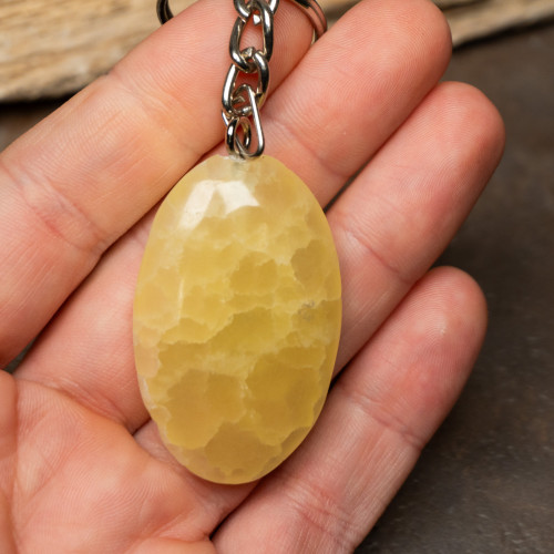 Lemon Calcite Key Chain #32