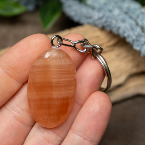 Honey Calcite Key Chain #26