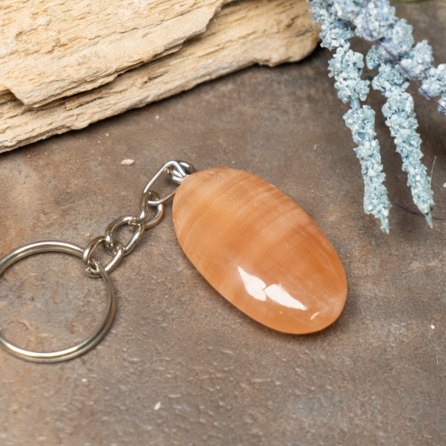 Honey Calcite Key Chain #26
