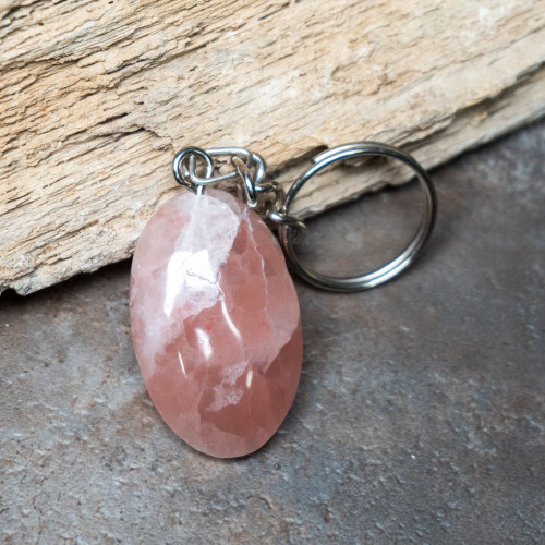 Strawberry Calcite Key Chain #24