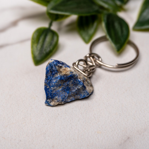 Raw Lapis Lazuli Key Chain #19