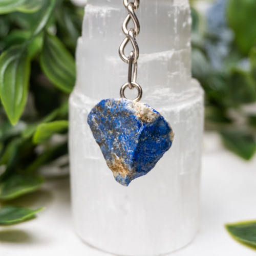 Raw Lapis Lazuli Key Chain #19