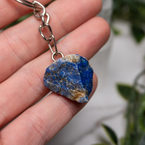 Raw Lapis Lazuli Key Chain #19