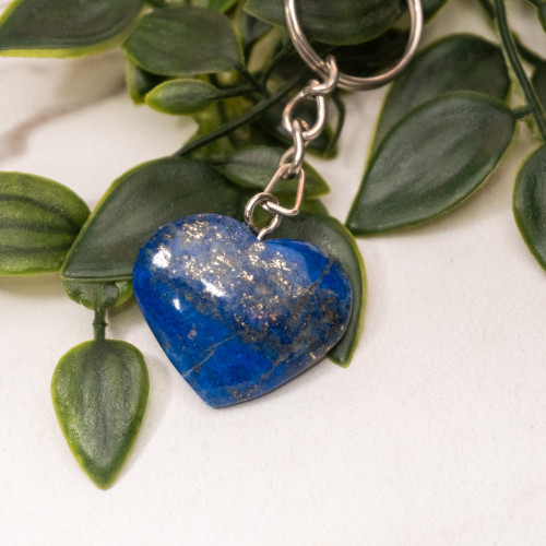 Lapis Lazuli Heart Key Chain #12