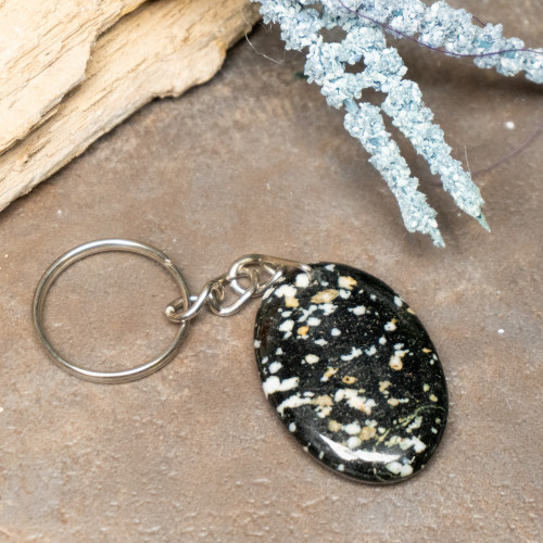 Spotted Jasper Key Chain #10