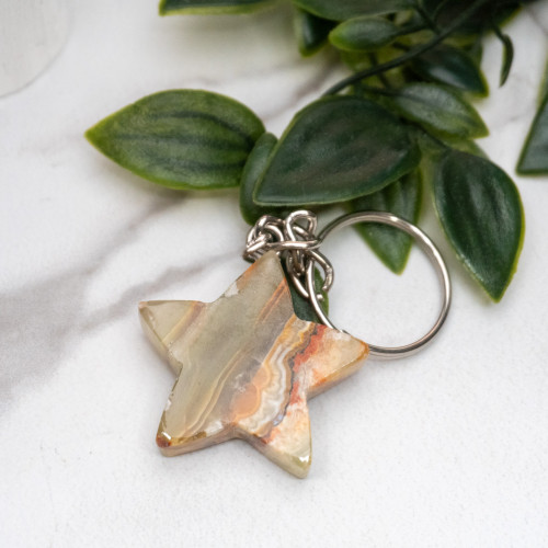 Green Onyx Star Key Chain #4