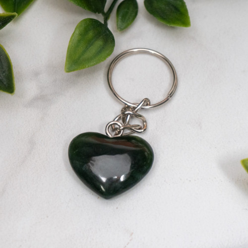 Jade Heart Keychain #1