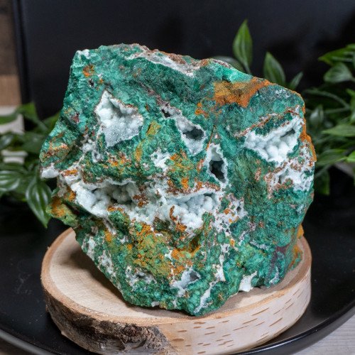 Australian Malachite Ore with Botryoidal Quartz