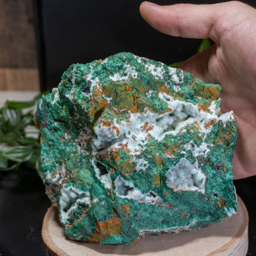 Australian Malachite Ore with Botryoidal Quartz