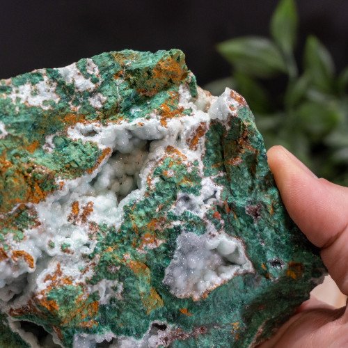 Australian Malachite Ore with Botryoidal Quartz