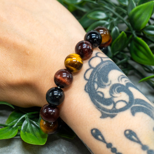 Multi Tiger Eye Bracelet 12mm