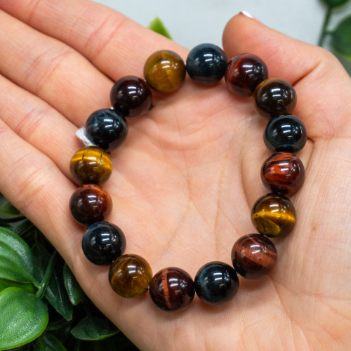 Multi Tiger Eye Bracelet 12mm