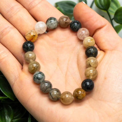 Rutile In Quartz Bracelet 10mm