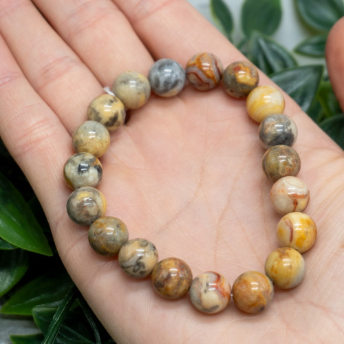 Crazy Lace Agate Bracelet 10mm