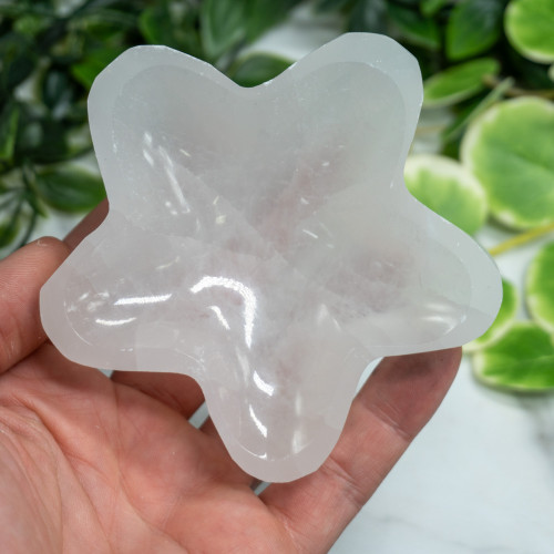 Selenite Star Bowl