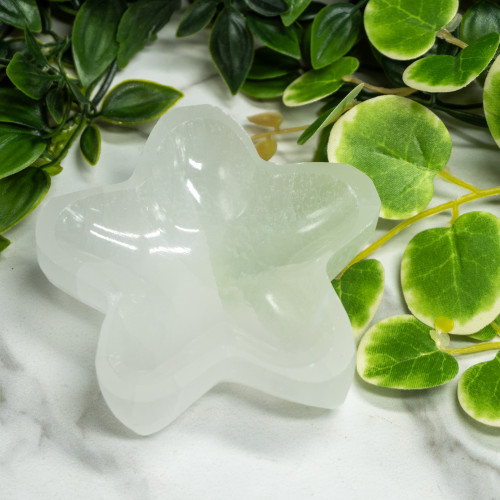 Selenite Star Bowl