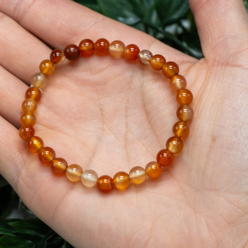 A+ Carnelian Bracelet 6mm