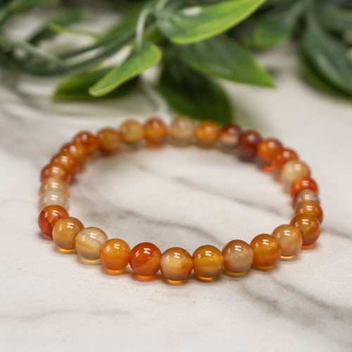 A+ Carnelian Bracelet 6mm