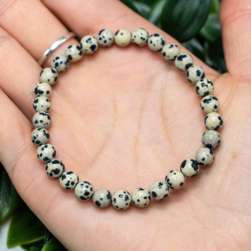 Dalmatian Jasper Bracelet 6mm