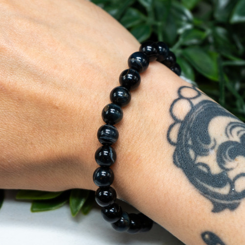 Blue Tiger Eye Bracelet 8mm