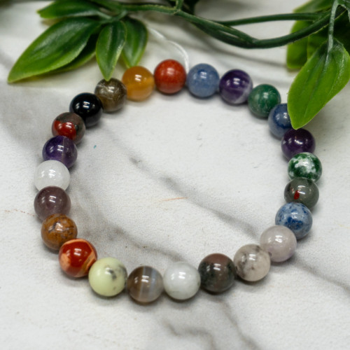 Multi Gemstone Bracelet 8mm
